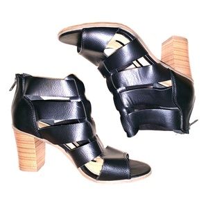 Black Gladiator Heels